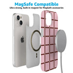 Uptown Gridlock | Pink Checkerboard Case