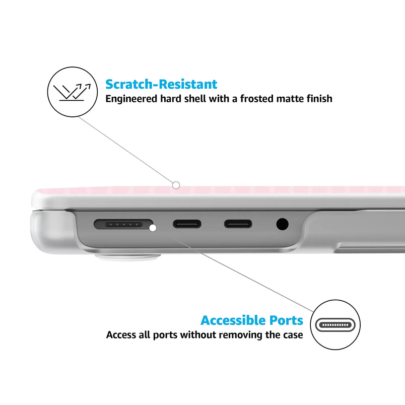 On the Dot | Pink & White Polka Dot Laptop Shell