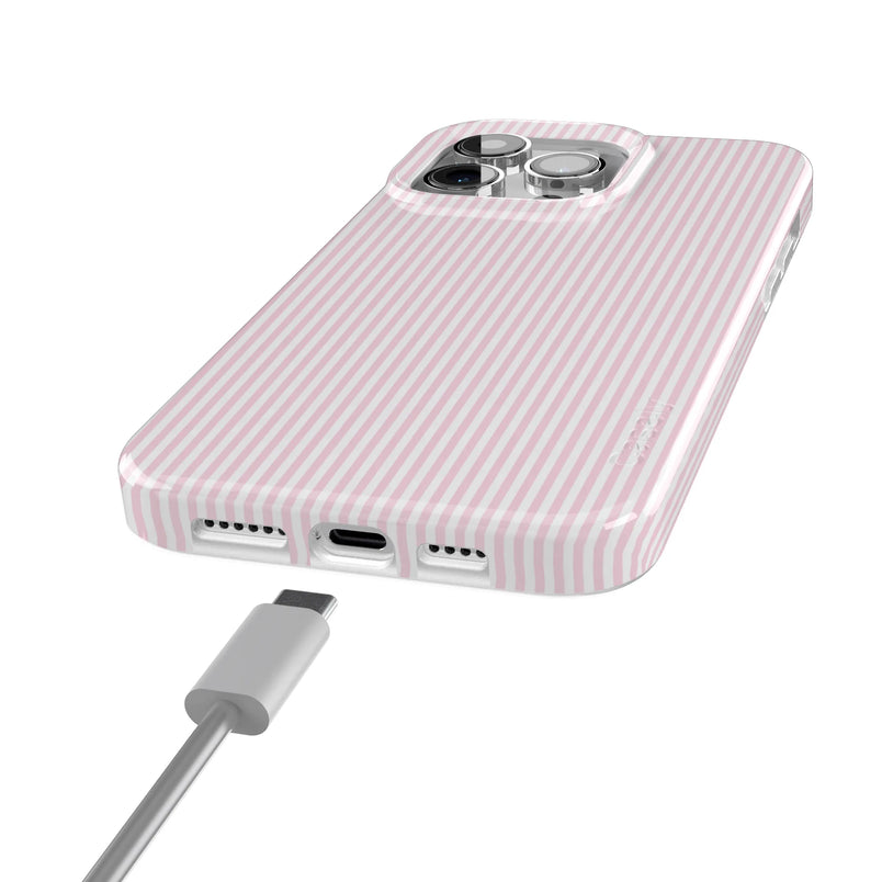 Stripes and the City | Light Pink Pinstripe Case