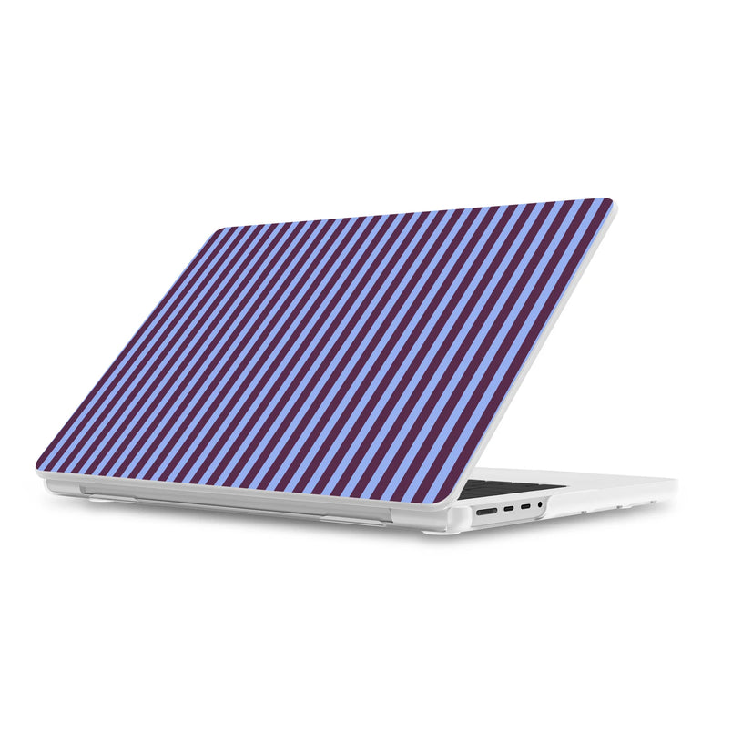 Perfect Stripes | Purple & Blue Stripes Laptop Shell