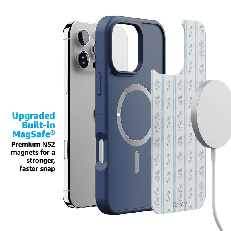 Cottage Stripe | Blue Floral Case