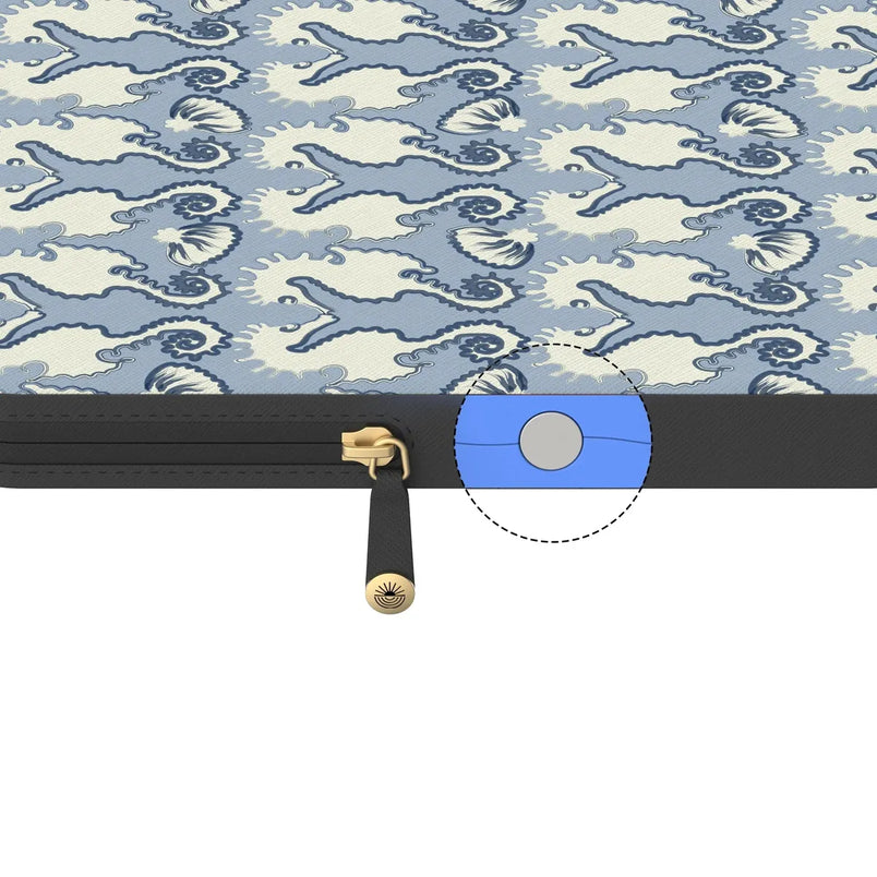 Seahorse Drift | Coastal Blues Laptop Case