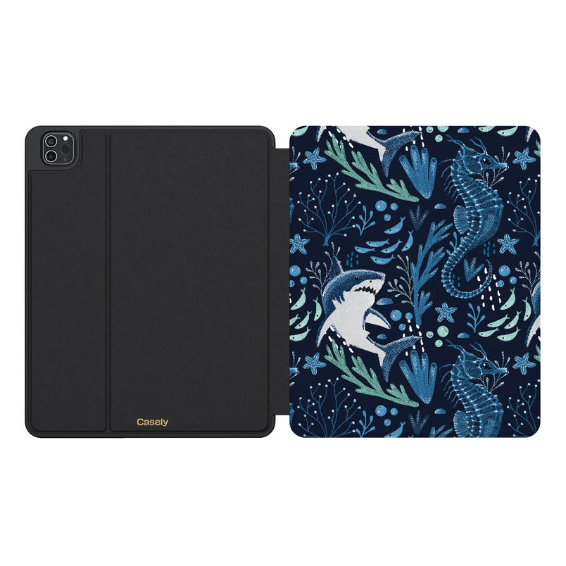 Midnight Reef | Shark Print iPad Case