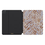 Untamed | Brown & Blue Zebra iPad Case