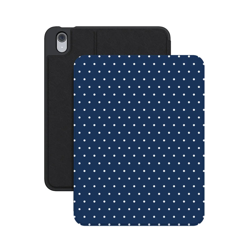 On the Dot | Navy Polka Dot iPad Case