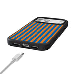 Go New York | Blue & Orange Stripes Case