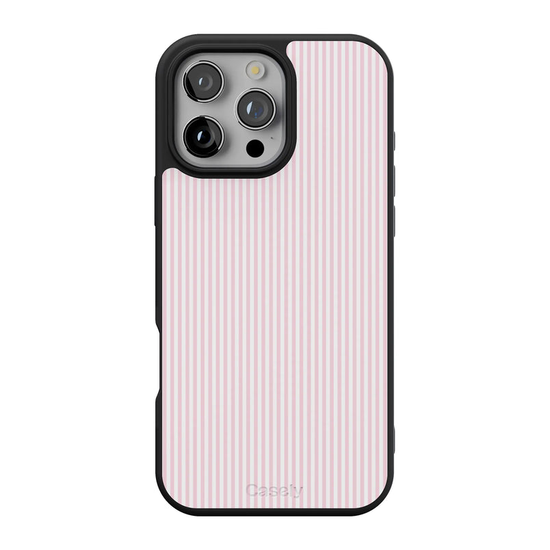 Stripes and the City | Light Pink Pinstripe Case - iPhone 16 Pro