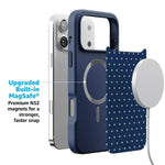 On the Dot | Navy Polka Dot Case