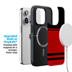 Storm Warning | Black & Red Stripes Case