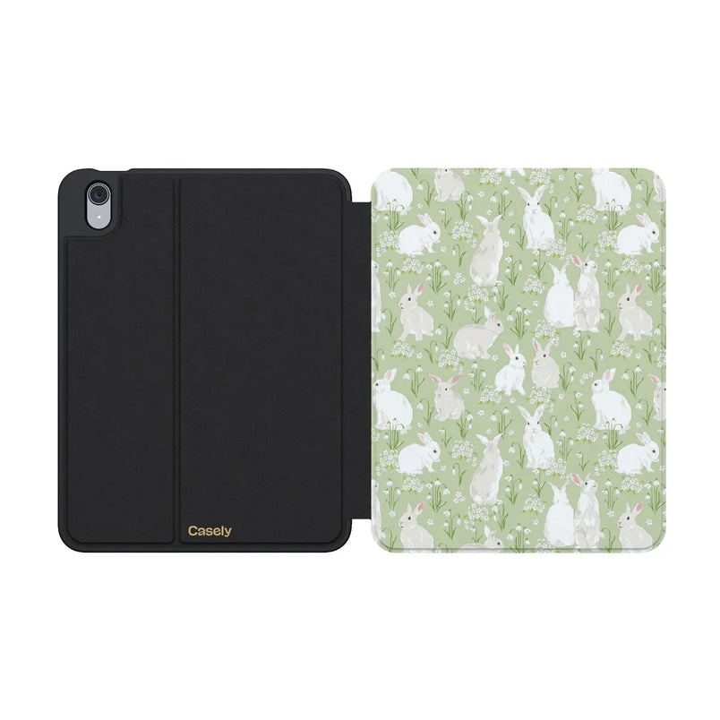 Hop to it | Green Bunny iPad Case