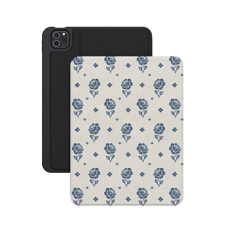 Seaside Stitch | Vintage Roses iPad Case
