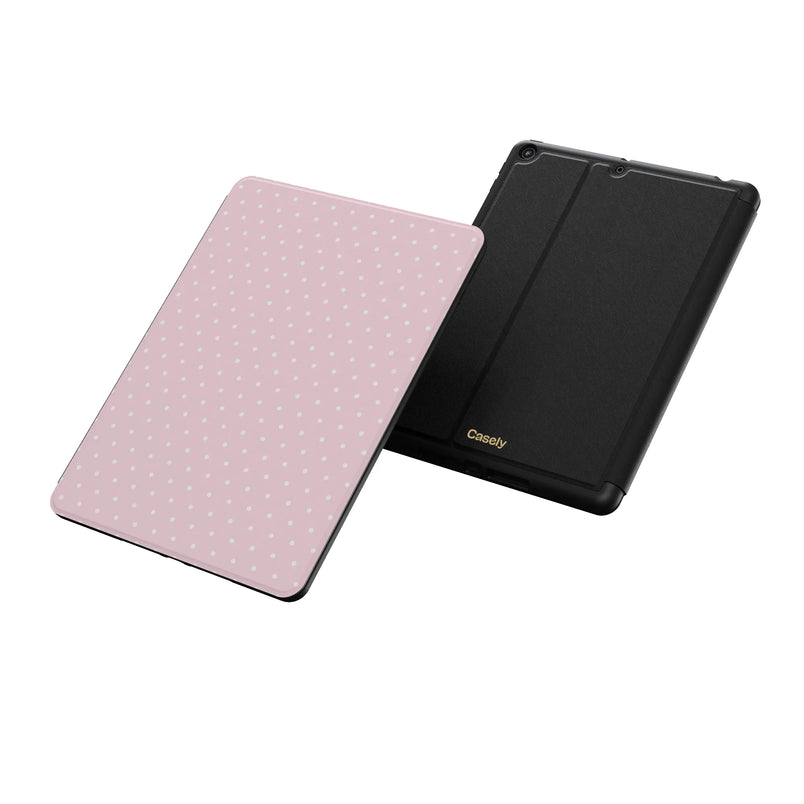 On the Dot | Pink & White Polka Dot iPad Case
