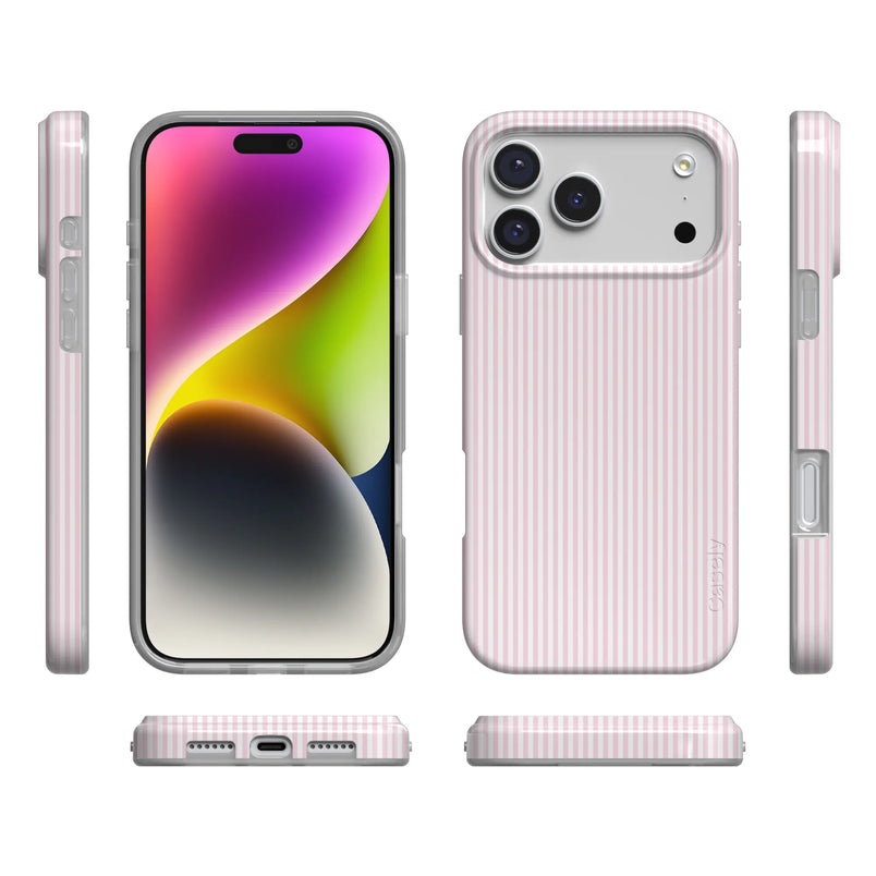 Stripes and the City | Light Pink Pinstripe Case