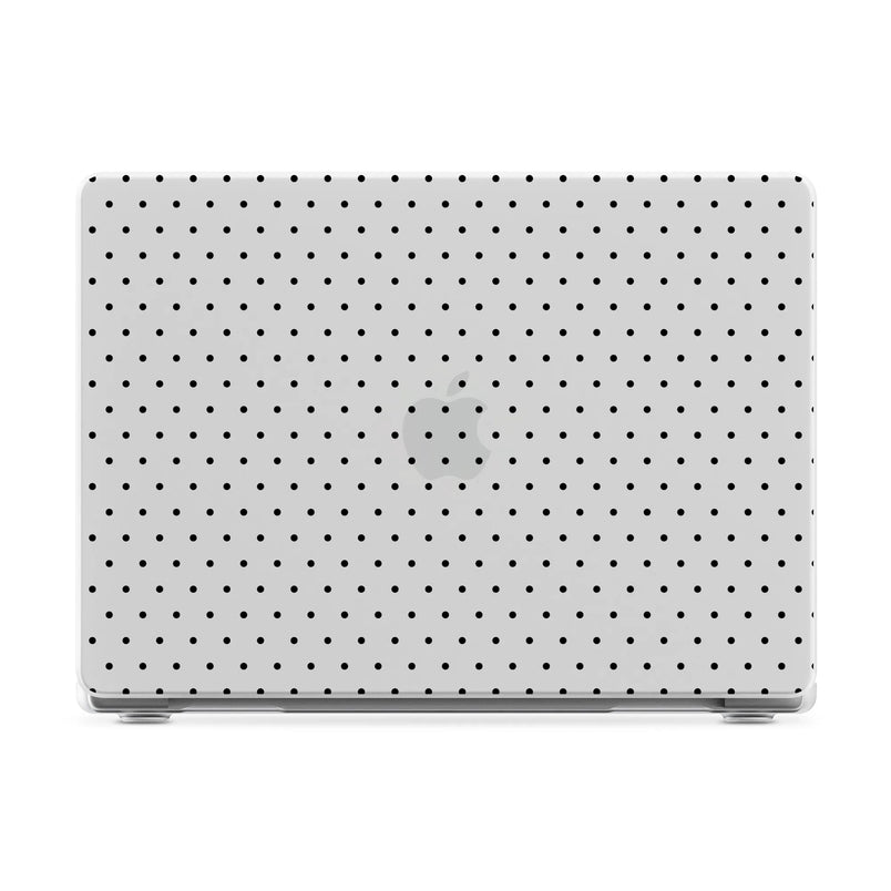 On the Dot | Black Polka Dot Laptop Shell - 14" MacBook Pro