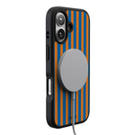Go New York | Blue & Orange Stripes Case