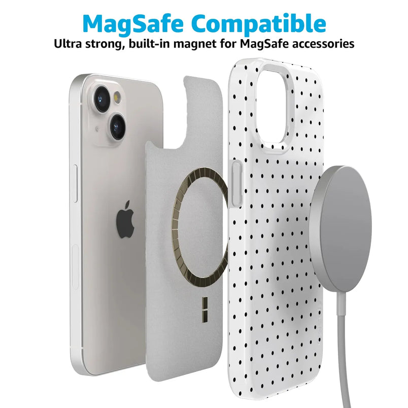 On the Dot | White Polka Dot Case