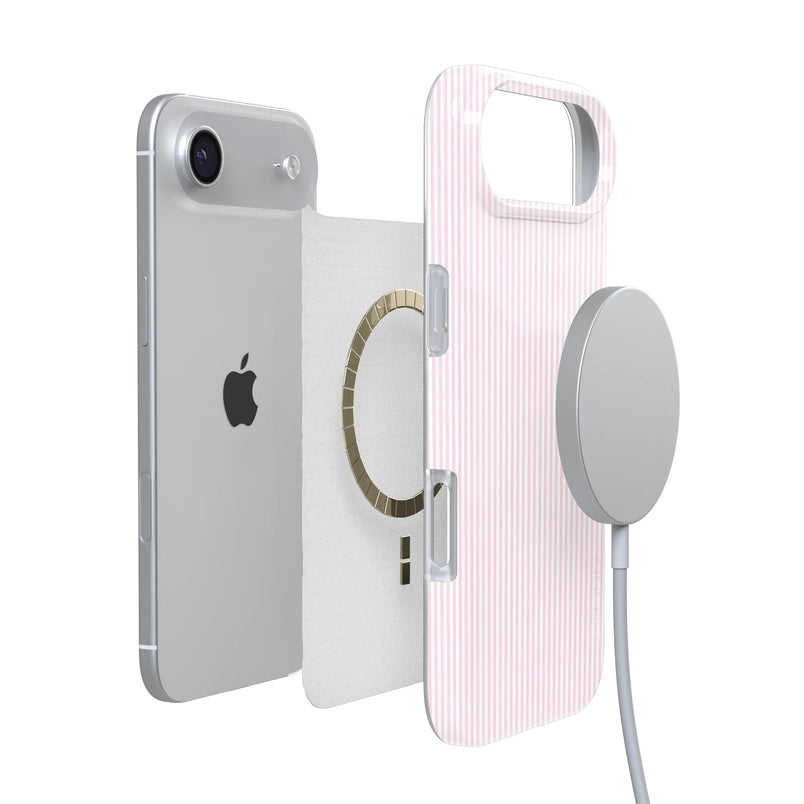 Stripes and the City | Light Pink Pinstripe Case