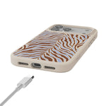Untamed | Brown & Blue Zebra Case