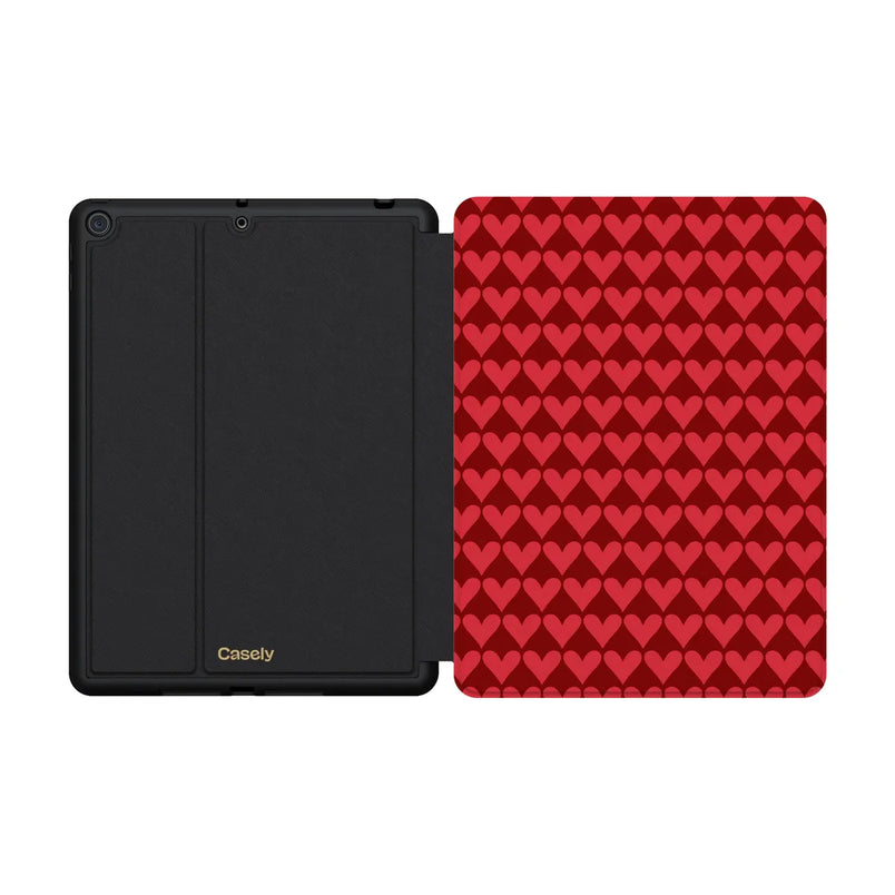 Crazy in Love | Red Hearts iPad Case