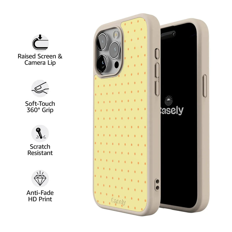 On the Dot | Yellow Polka Dot Case