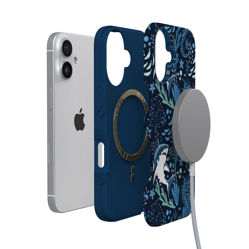 Midnight Reef | Shark Print Case