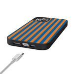 Go New York | Blue & Orange Stripes Case