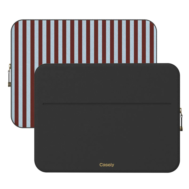 Sunday in Brooklyn | Blue Stripes Laptop Case