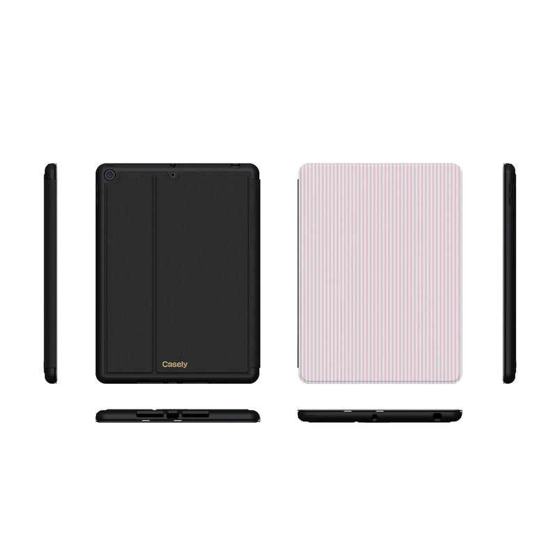 Stripes and the City | Light Pink Pinstripe iPad Case