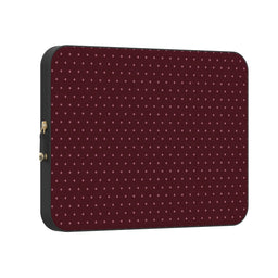 On the Dot | Burgundy Polka Dot Laptop Case