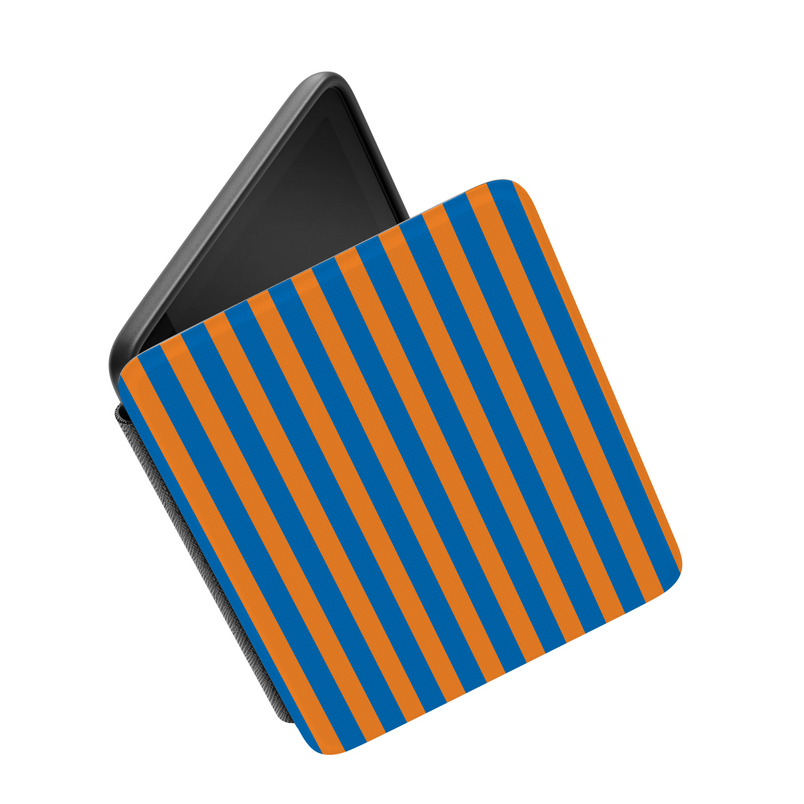 Go New York | Blue & Orange Stripes Kindle Case