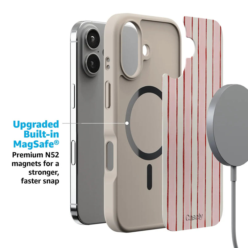 Pretty in Pastel | Blush Stripes Case