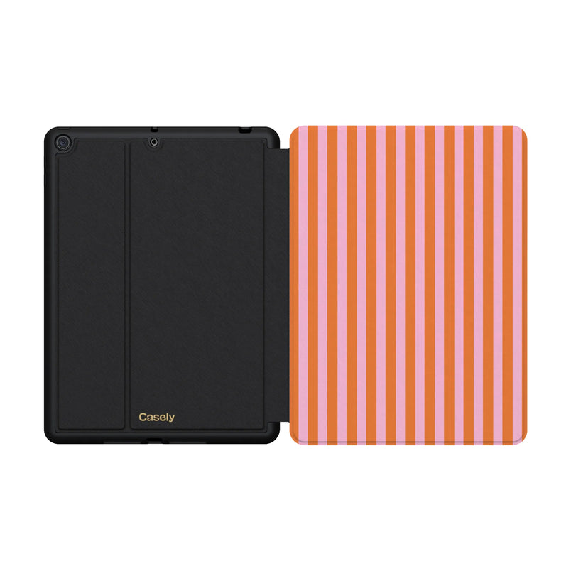 Perfect Stripes | Orange & Pink Stripes iPad Case