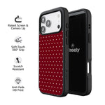 On the Dot | Maroon Polka Dot Case