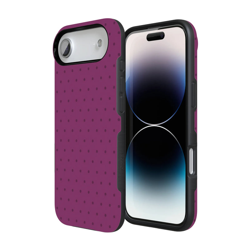 On the Dot | Plum Polka Dot Case