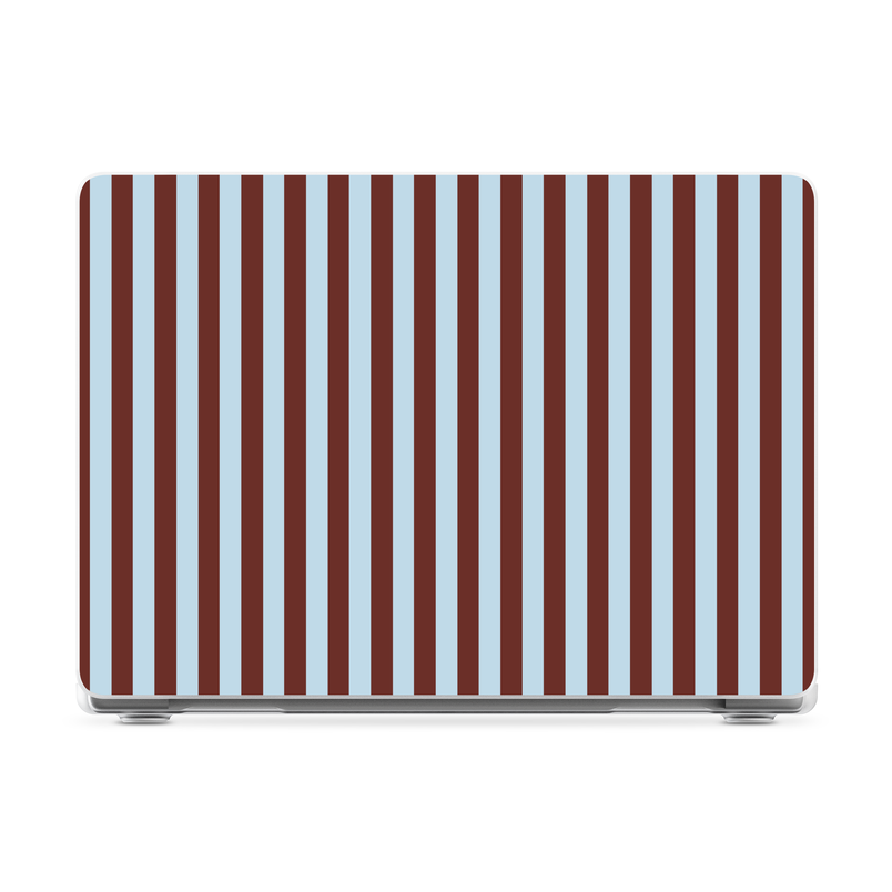 Sunday in Brooklyn | Blue Stripes Laptop Shell