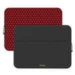 On the Dot | Maroon Polka Dot Laptop Case
