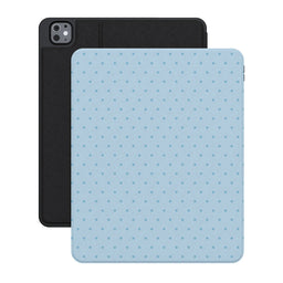 On the Dot | Blue Monochrome Polka Dot iPad Case - iPad Pro 13