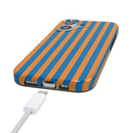 Go New York | Blue & Orange Stripes Case