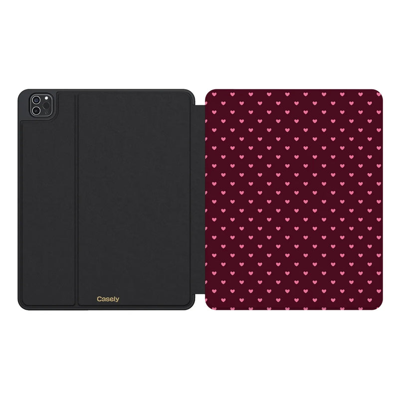 Heart Noir | Tiny Hearts iPad Case