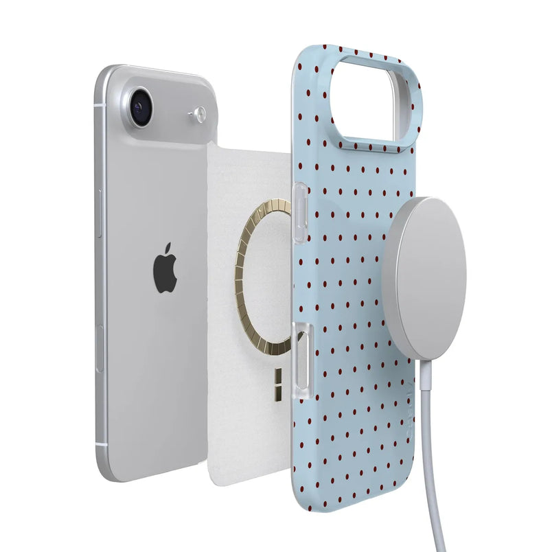 On the Dot | Blue Polka Dot Case