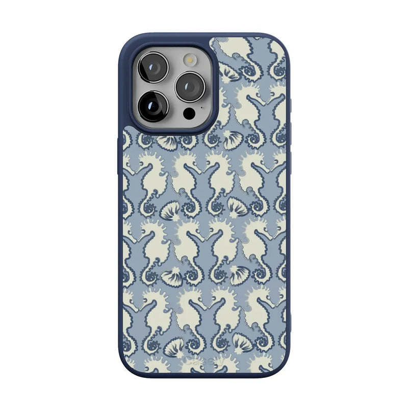 Seahorse Drift | Coastal Blues Case - iPhone 13 Pro