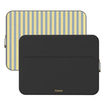 Coastline Stripes | Blue & Yellow Laptop Case