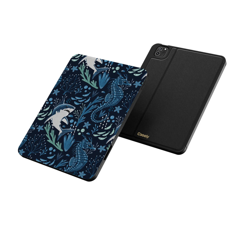Midnight Reef | Shark Print iPad Case