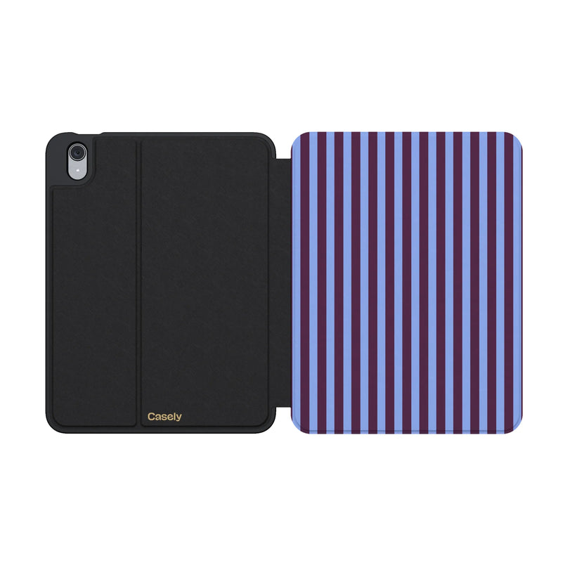 Perfect Stripes | Purple & Blue Stripes iPad Case