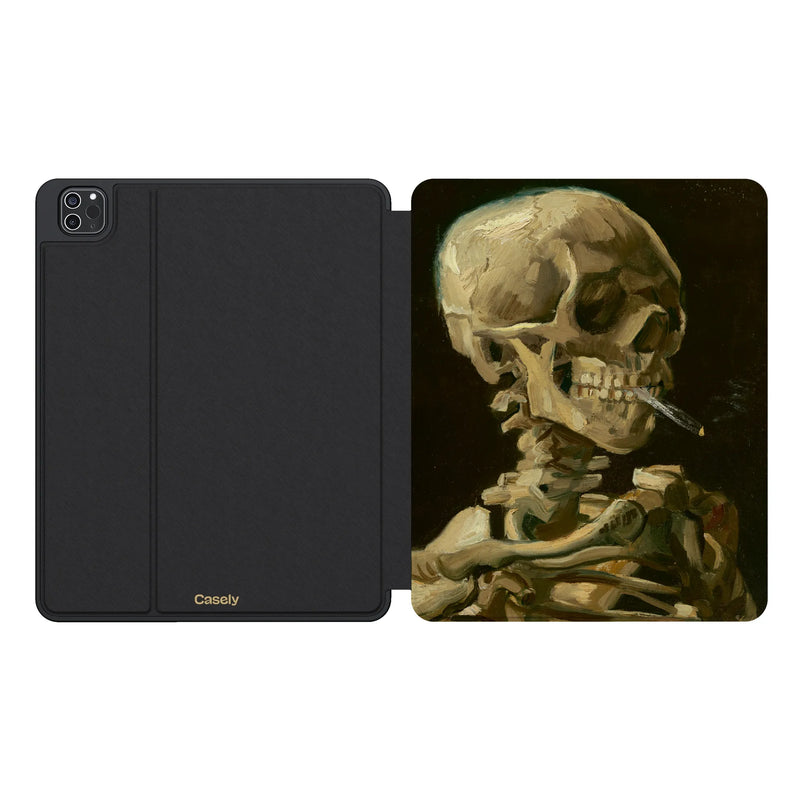 Van Gogh | Head of a Skeleton with a Burning Cigarette iPad Case