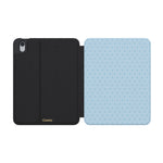 On the Dot | Blue Monochrome Polka Dot iPad Case