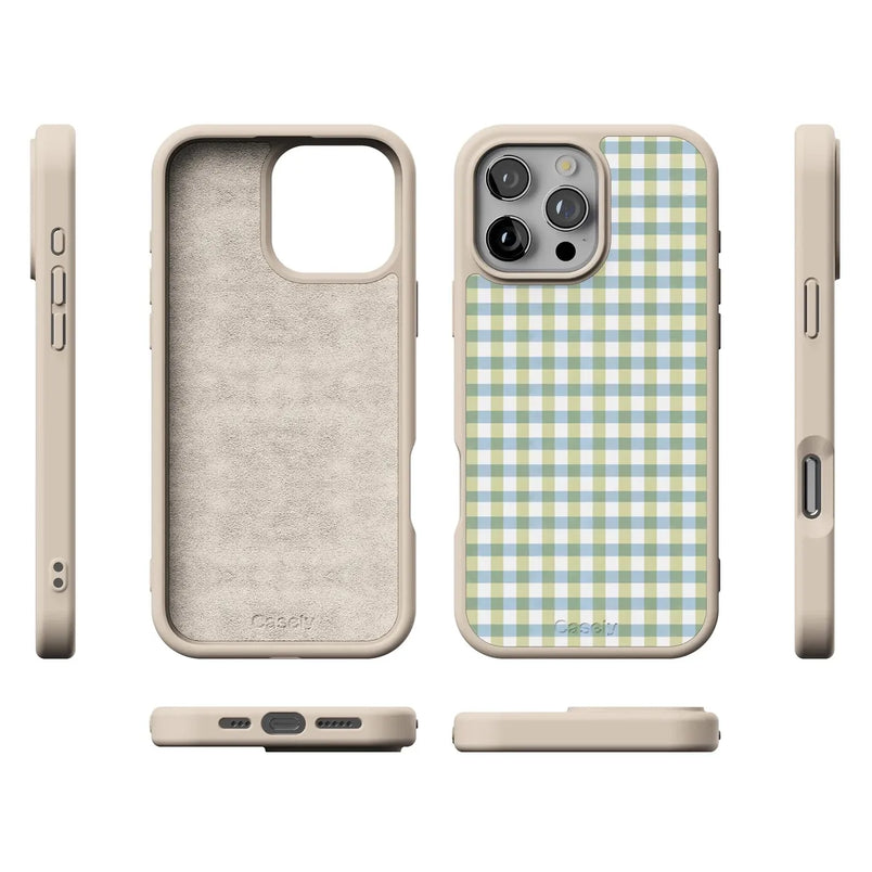 Pastel Picnic | Blue & Green Gingham Case