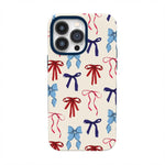 American Girlie | Red White & Blue Bows Case - iPhone 13 Pro