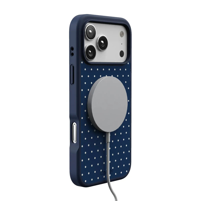 On the Dot | Navy Polka Dot Case