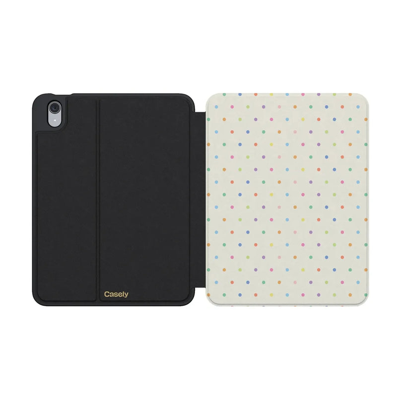 On the Dot | Rainbow Polka Dot iPad Case